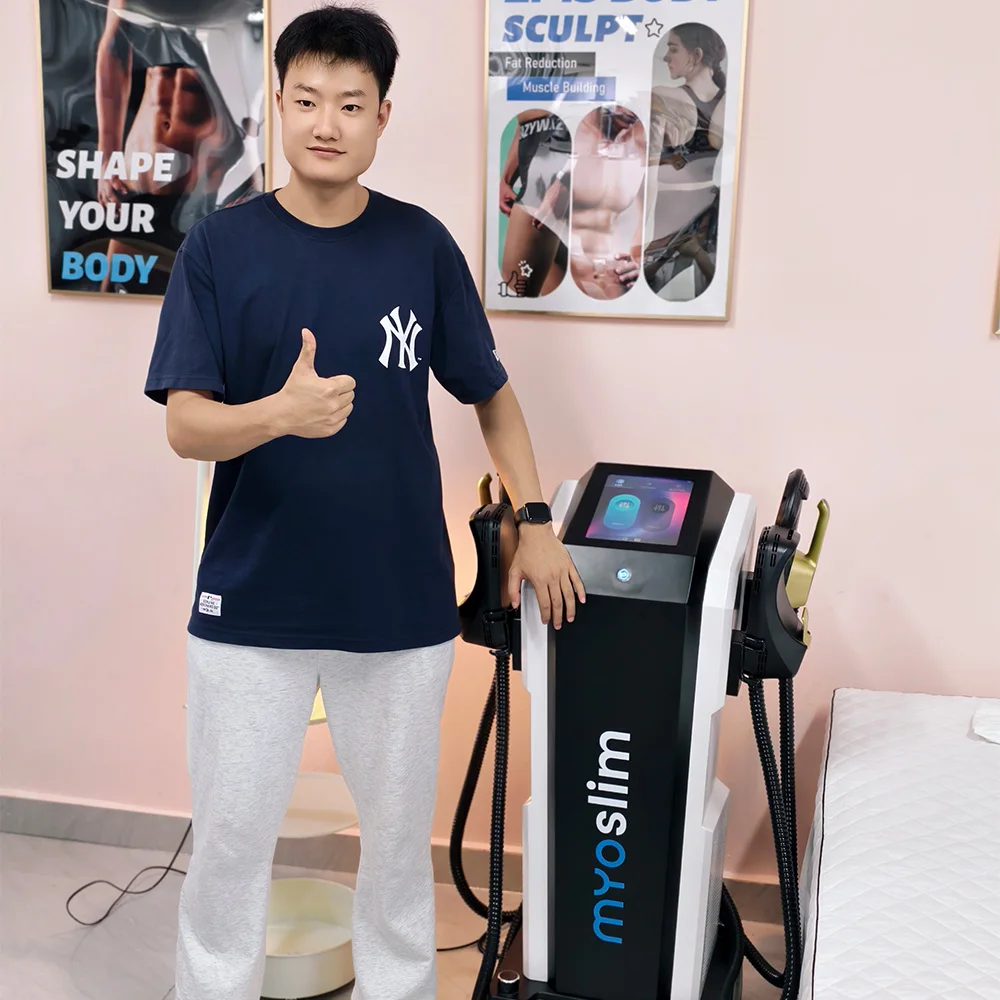 

HIEMT myoslim RF Высокоинтенсивный импульсный электромагнитный аппарат для коррекции фигуры Профессиональный аппарат для сжигания мышц и жира