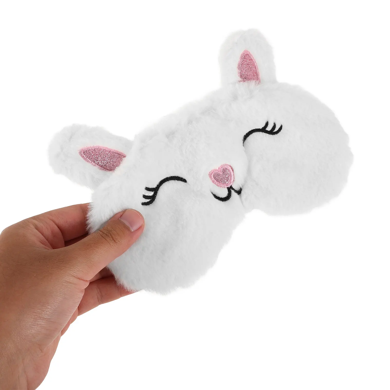 2Pcs Whimsical Fox Rabbit Sleep Mask Set Light Blocking Eye Cover Soft Touch Ergonomic Design for Girls Women Kids Nap Rest