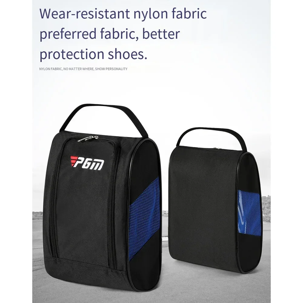 Outdoor Golf Shoe Bag for Travel Breathable Zippered Sports Golf Shoe Carrier Bags for Men Women