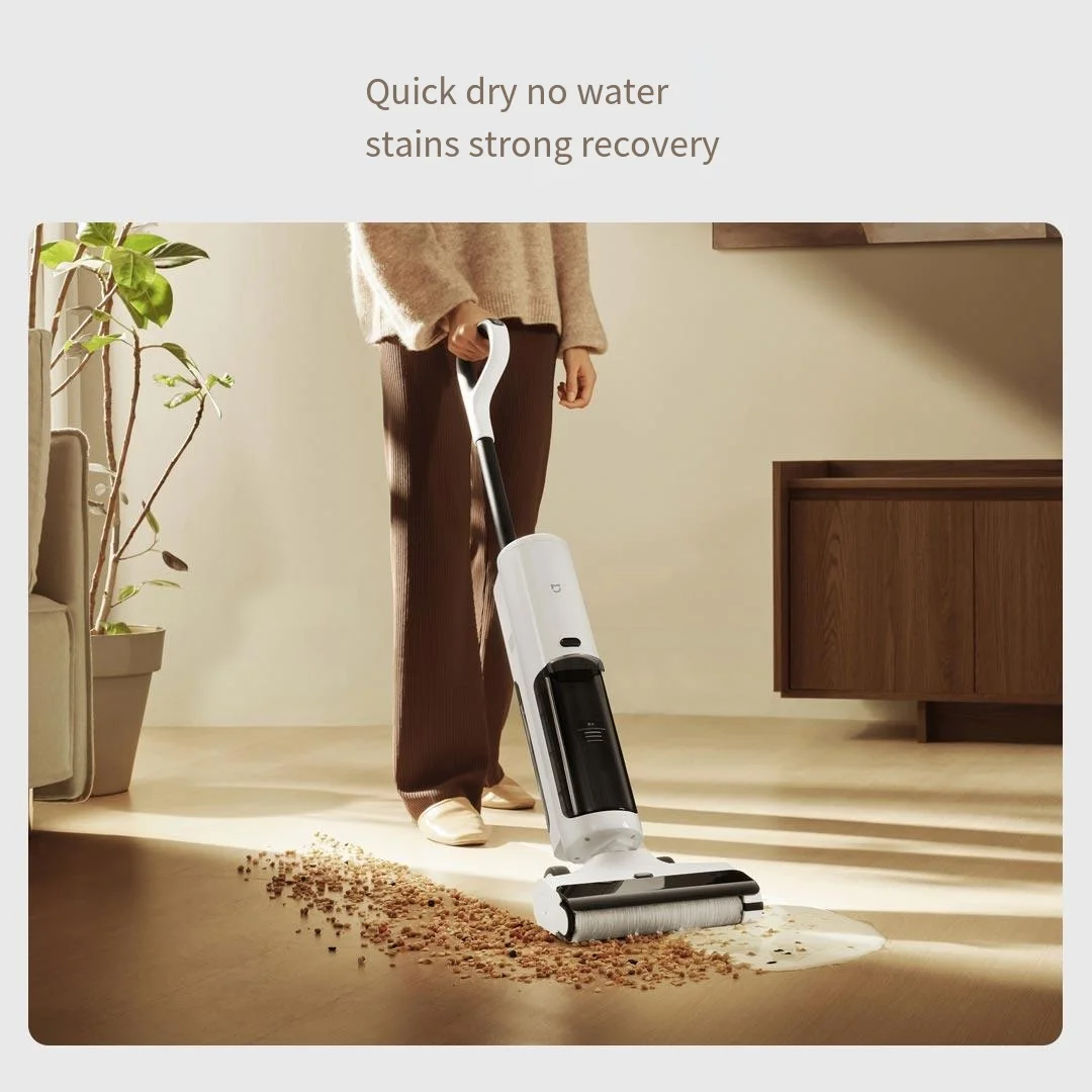Lavatrice da pavimento wireless Mijia 2C Integrazione di lavaggio con mop per aspirazione domestica