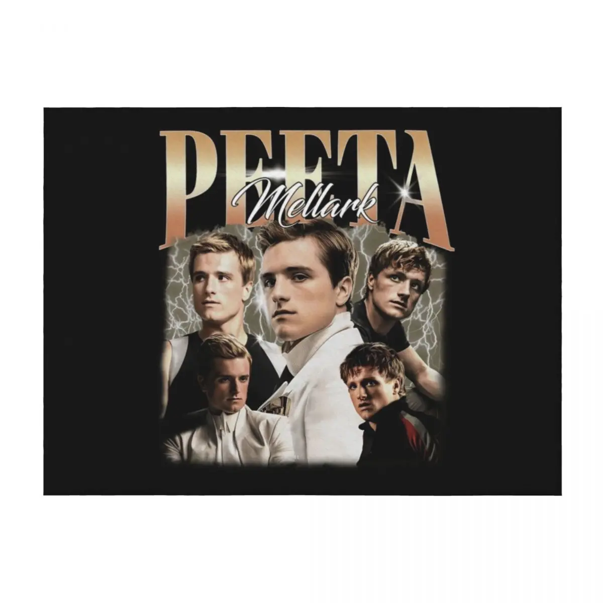 

Peeta Mellark Vintage Unisex Limited Peeta Mellark Vintage Peeta Mellark Sweat Gift Idea Fan Throw Blanket for winter Blankets