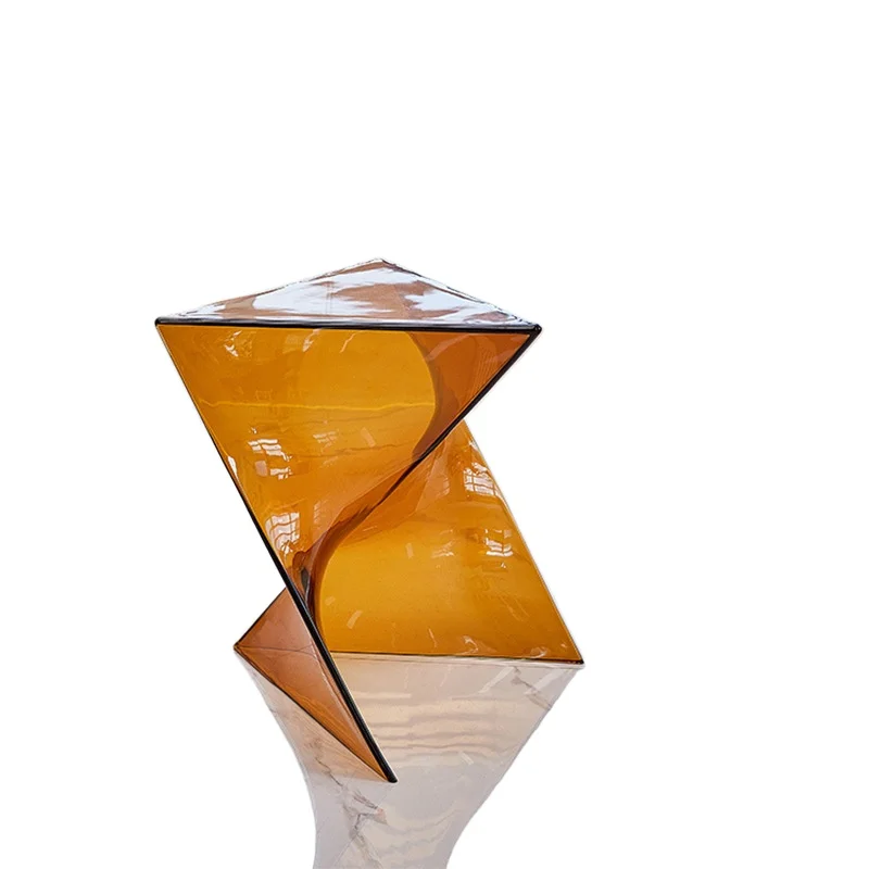 

Minimalist creative small coffee table modern simple small apartment corner geometry sofa edge table