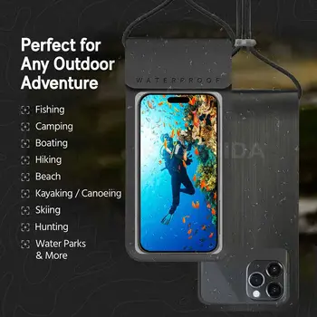 Voděodolné pouzdro na telefon s motivem plavání pro iPhone 11 12 13 14 15 Pro Max pro Infinix Note 40 Pro vodotěsný kryt na smartphone 10 nejlepší prodej Příslušenství k telefonům Infinix - №5