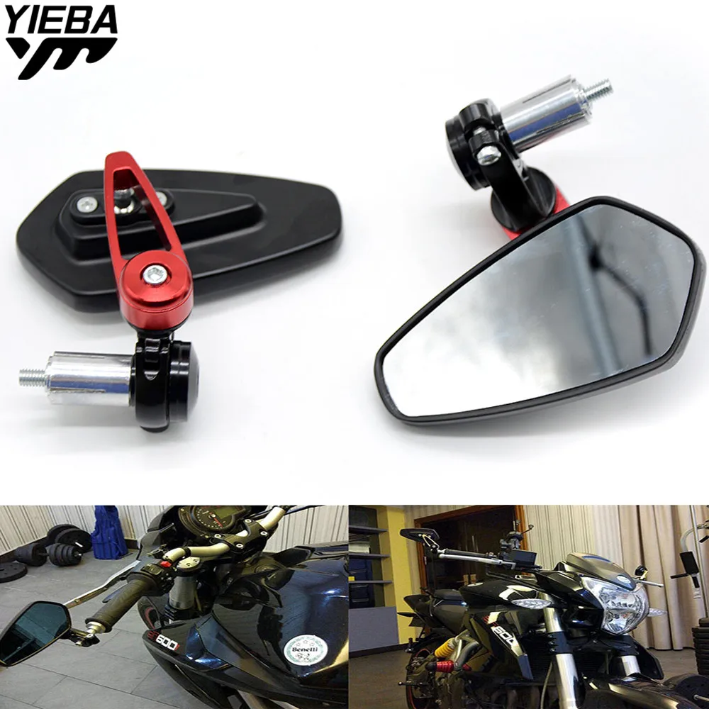 

For Aprilia Sportcity Cube 250 SL Falco Scarabeo 500 Tuono 1000R SXV 550 Universal Motorcycle Rear view mirrors bar end mirror