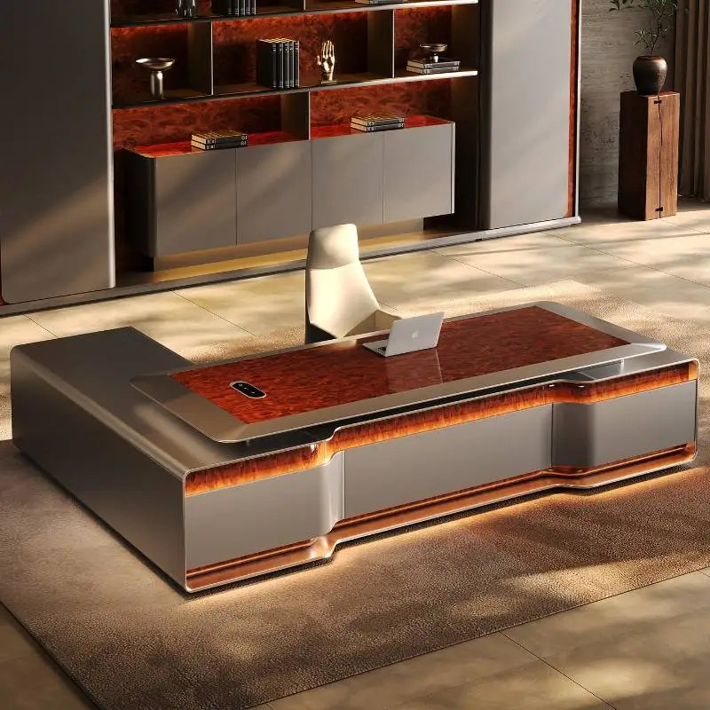 Simple Accessories Office Desk Aesthetic Versatile Adjustable Computer Office Desk Organizer Luxury Mesa De Escritorio Furniture