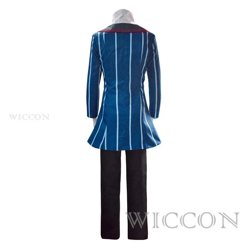 Hazbin Vox Cosplay Costume Hotel Cosplay Uniform Suit Outfit 3V Men Halloween Carnival Christmas Costumes Blue Red Suit Cosplay