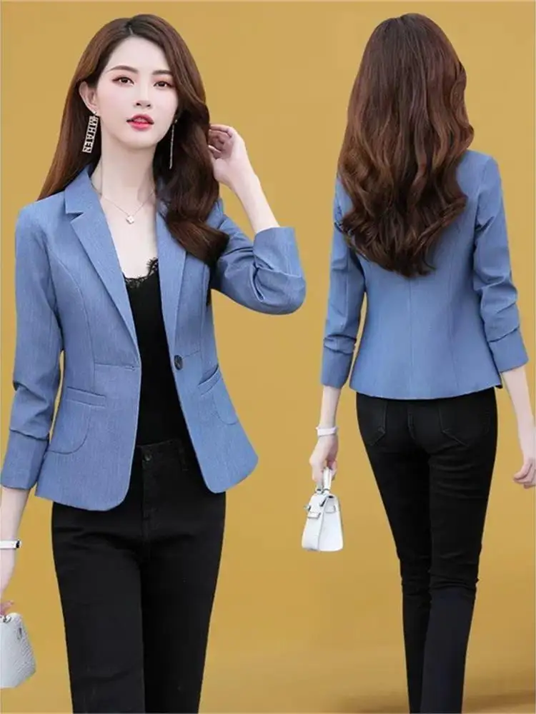 Женский костюм Ele ort Jaet Autumn Faion 2023, новый профессиональный костюм Sle Cleanfit для маленьких женщин