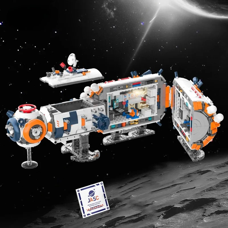 

MOC Dawn Core Cabin Space Exploration Series Space Station Core Module DIY Building Block Set Boys Model Assembly Toys