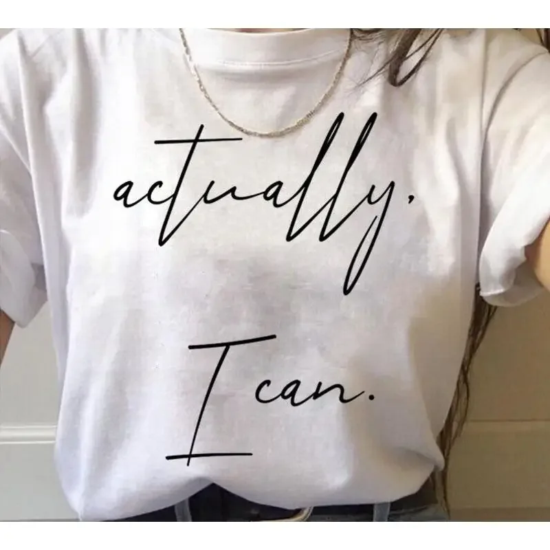 Actually I Can Feminist T shirt 100 Premium Cotton