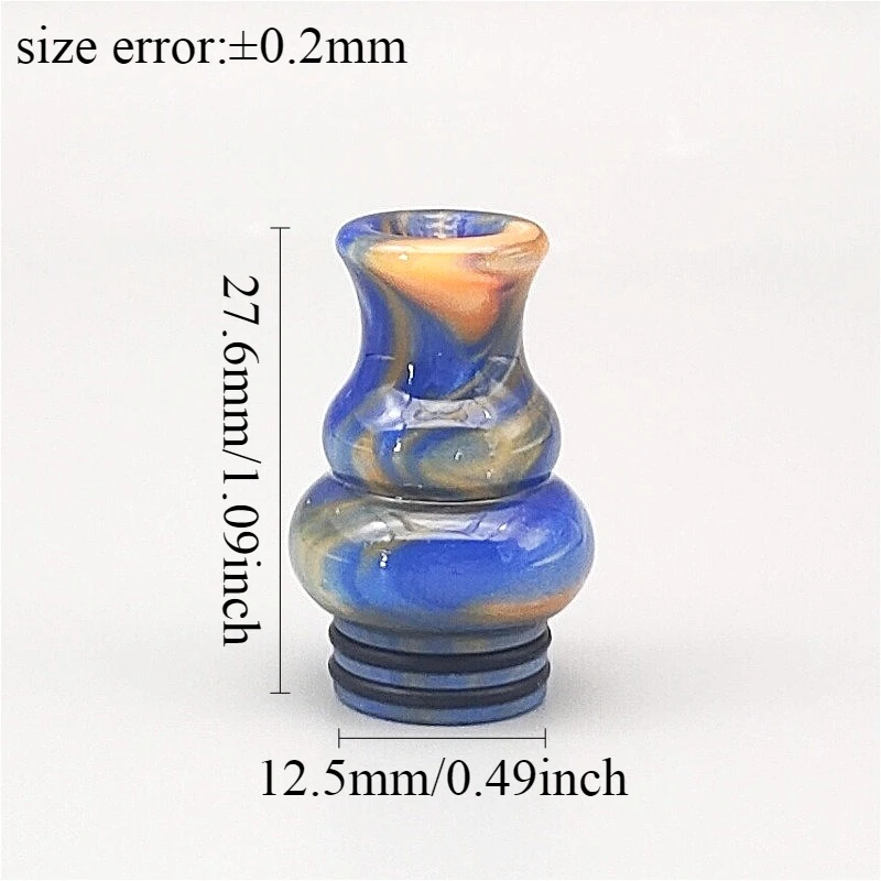 1PC Gourd - Shaped 810 Resin Material Straw Joint Random Color