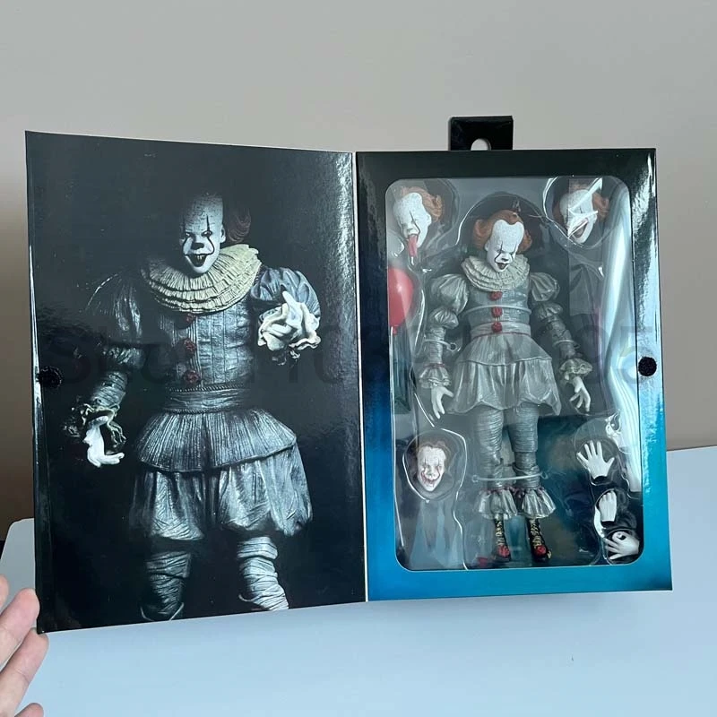 NECA-Pennywise الفصل الثاني في نهاية المطاف شكل العمل نموذج لعب للأطفال ، جمع دمية الرعب ، عيد الميلاد الحاضر