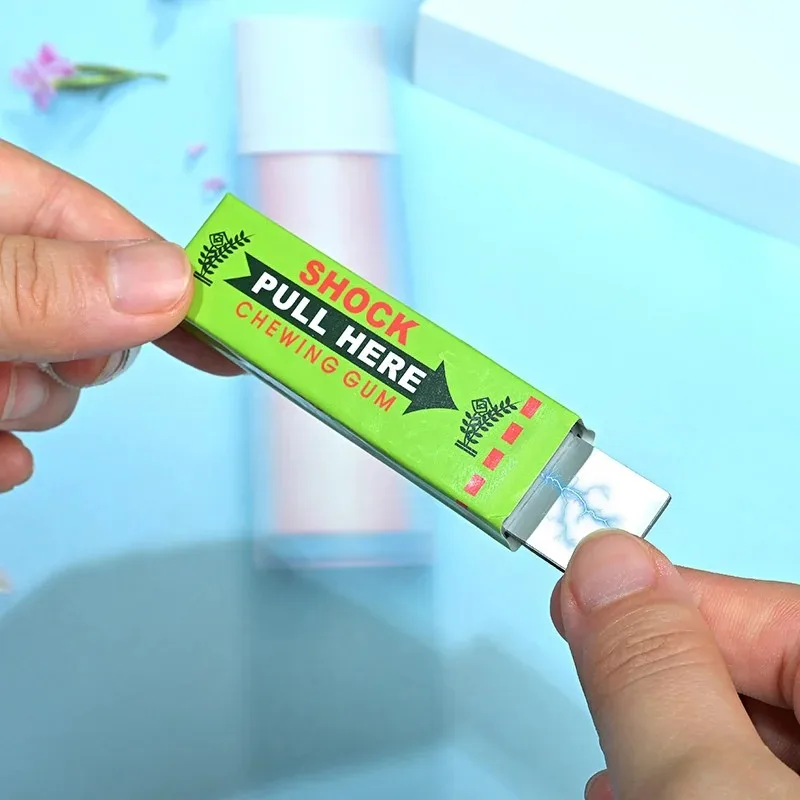 صدمة كهربائية نكتة العلكة صدمة لعبة هدية أداة مضحك الكمامة المزحة نكتة واقعية لعيد الهالوين يوم كذبة أبريل #5