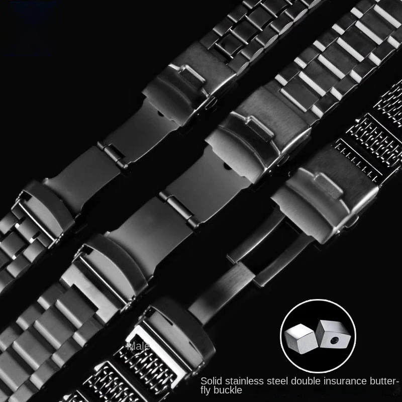 الفولاذ المقاوم للصدأ حزام الساعات ل كاسيو G-SHOCK الرجال كبير الطين الملك الجيل GWG-1000 -1A/A3 تعديل حزام ساعة معدني سوار