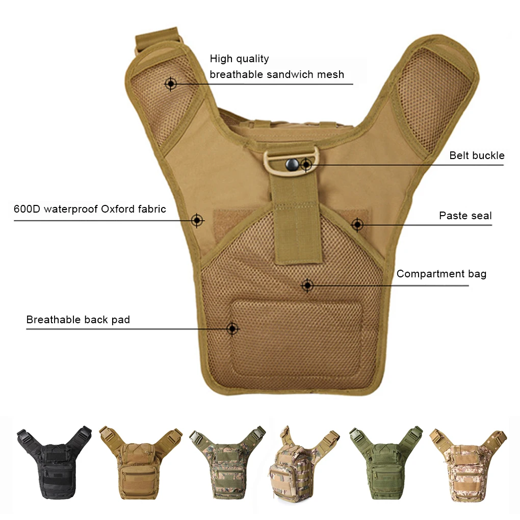 

Camouflage Fashionable Chest Bags Multi-Pocket Shoulder Bag Backpack