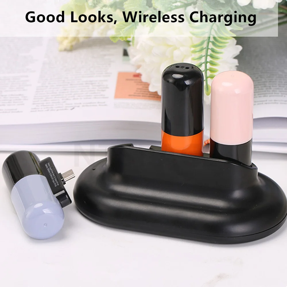 15000mAh Capsule Power Bank For iPhone Samsung Xiaomi OPPO Portable Mini Charger External Battery Powerbank Backup PoverBank