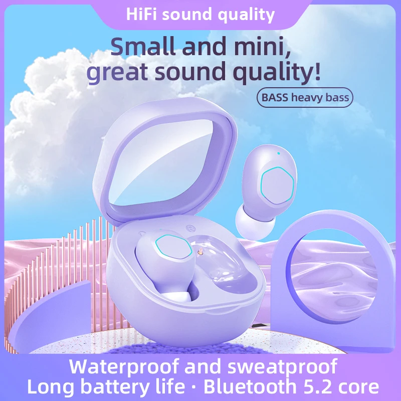 M21 Bluetooth Headset 5.2 Tws In Ear Noise Reduction Ultra Long Endurance Small Portable Music Sports Wireless Headset