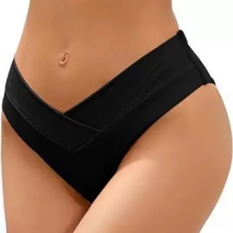 Sexy Braziliaanse string bikinibroekje dames badmode slips klassiek gesneden zwemshort dames badpak V brutale hoog getailleerde bikini