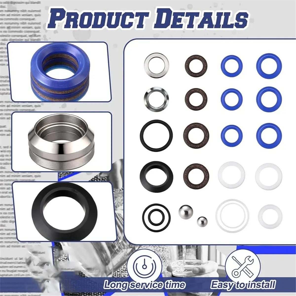 618 Mega Sale 4 Packs 244194 Pump Repair Packing Kit Compatible with Airless Paint 390 395 490 495 595 3400