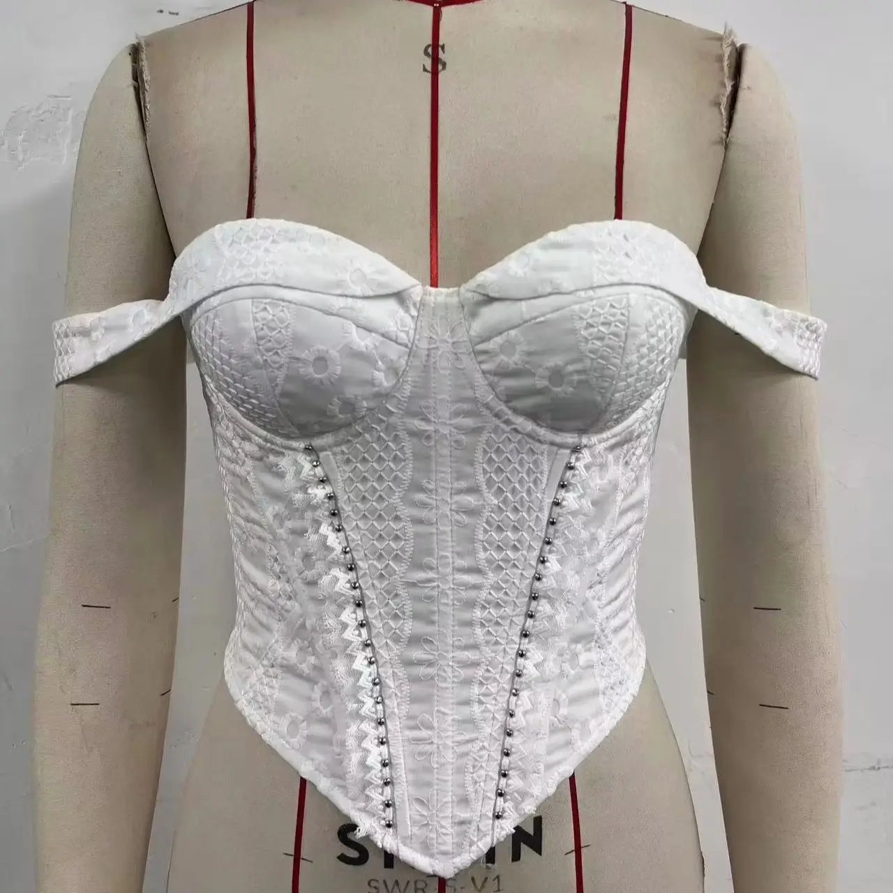White Lace Up Corset Tank Tops for Women Summer Sexy Sleeveless Fitted Shaper Top Elegant Fashion Short Vest Camisole Streetwear