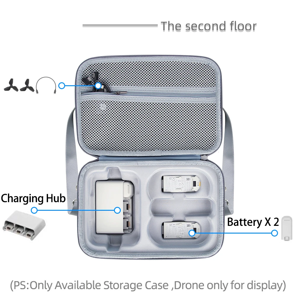 New Portable Carrying Case Protective Cover Shockproof Stroage Bag Shoulder Box for DJI NEO Drone Remote & Battery Accessories