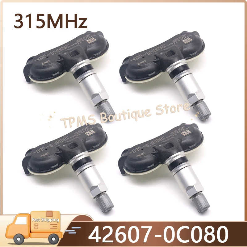 

4pcs 315MHz 42607-0C080 TPMS Sensors Monitor For USA Kia Borrego Cadenza Rio Spectra Sportage Tires Pressure Monitoring System
