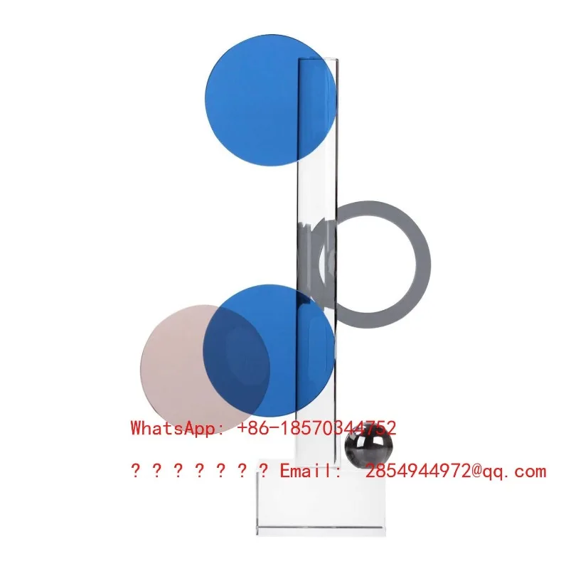 Modern Geometric Crystal Glass Ornament Room Living Room Soft Decoration Bedroom TV Cabinet