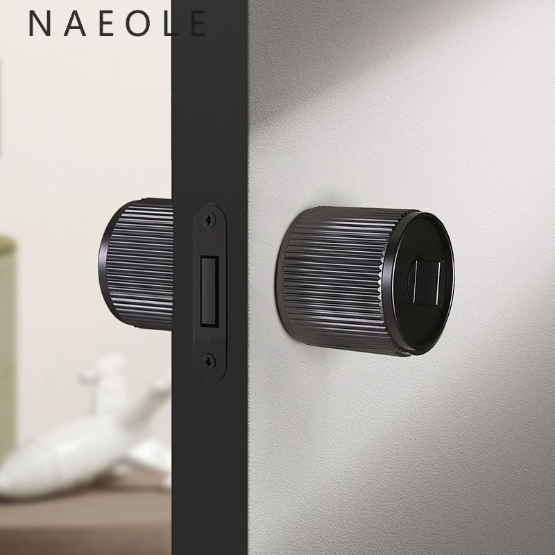 minimal-round-spherical-bedroom-door-lock-indoor-room-wooden-door-numerical-control-oxidation-mute-magnetic-door-handle-with-key