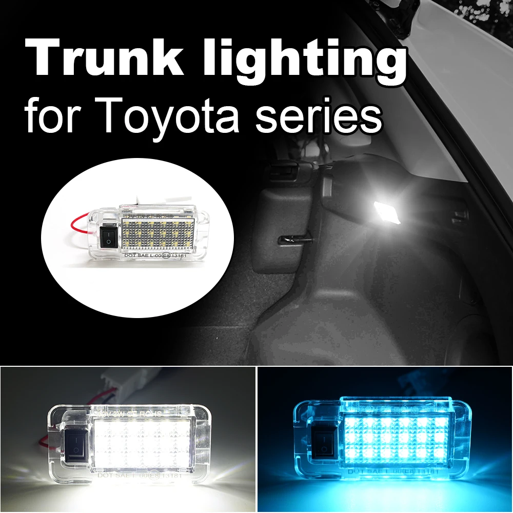 For Toyota Rav4 MK5 XA50 2019-2021 Prius Venza Scion Highlander Car LED Trunk Lights Luggage Compartment Interior Canbus Lamp
