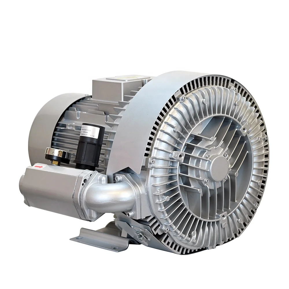 7.5KW Three-Phase 220/380V High Regenerative Air Ring Blower Channel Blower Rated Voltage Vortex Blowers