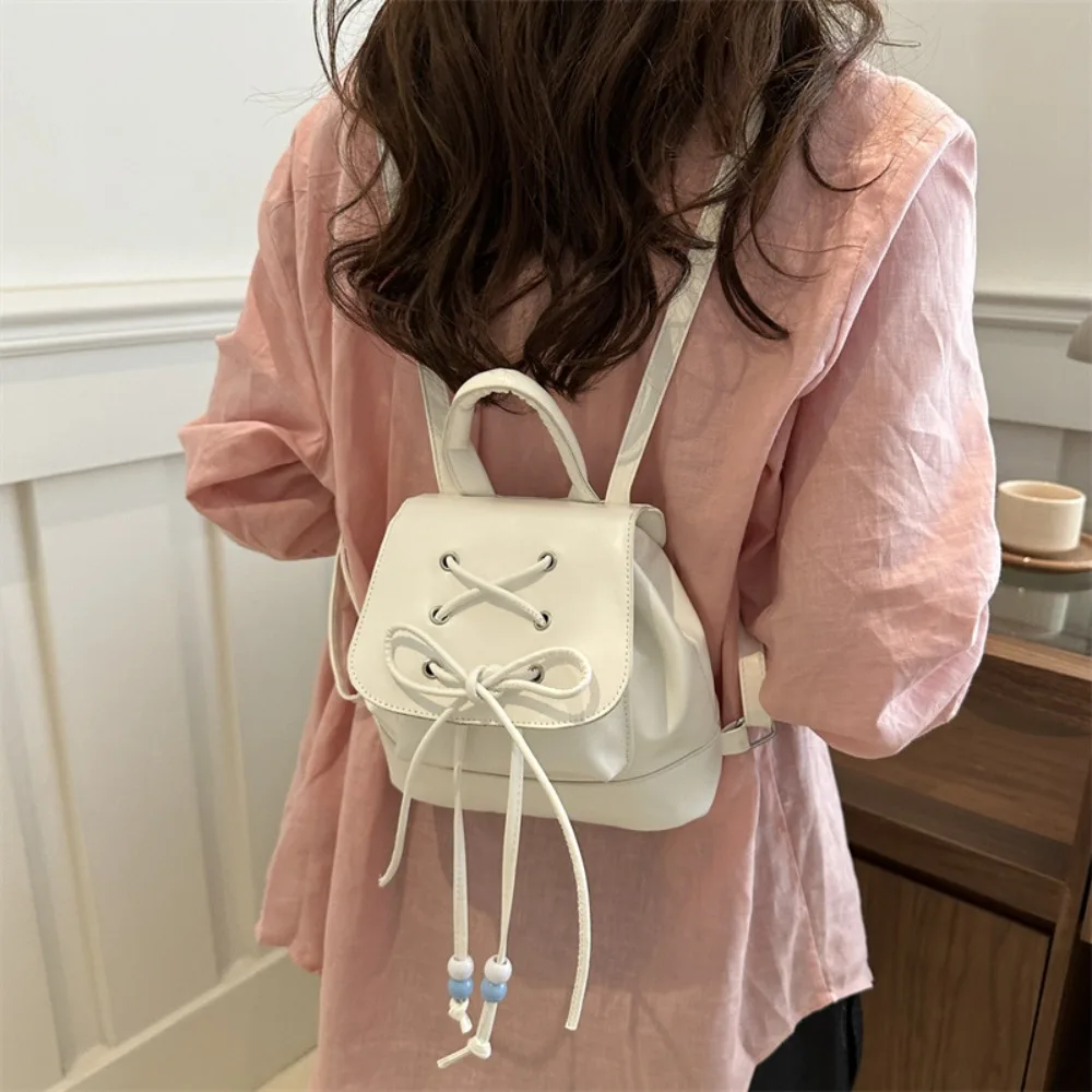 Female Backpack PU Small Teenage Girls Fashion Leisure Zipper Shoulder Bag Knapsack High-capacity Women Mini School Backpack