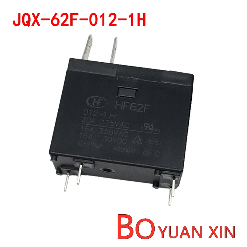 New original Home appliance relays JQX/HF-62F-012-1H JQX/HF62F-012-1HT Water heater usage 16A 250VAC DC12V Temperature relay