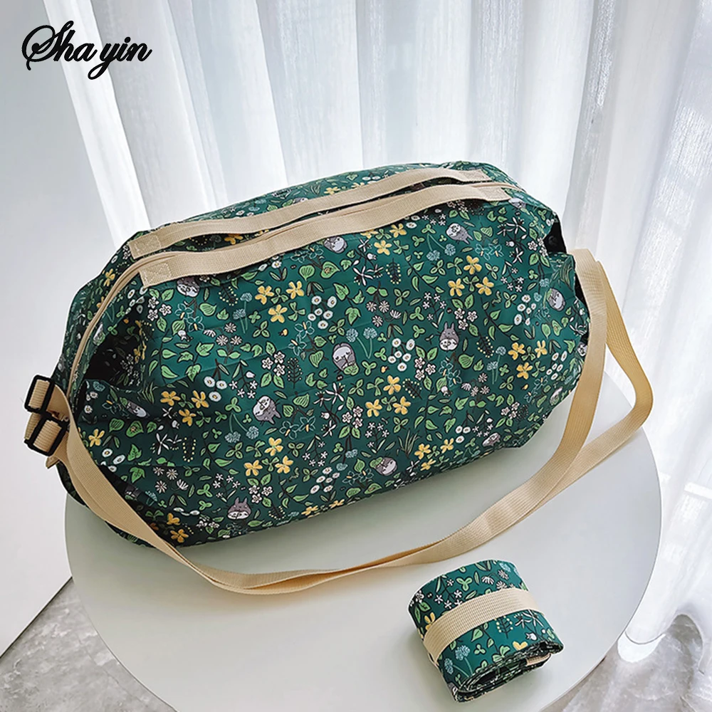 Cartoon Keyboard Foldable Shopping Bag Easy Fold Storage Portable Handbag Crossbody Gift Bag