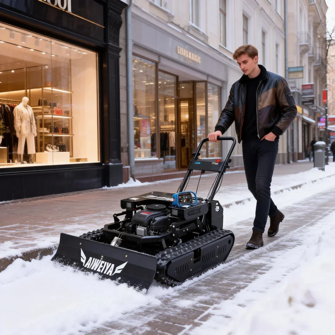 

Customized Remote Control Lawn Mower Adjustable Cutting Width LONCIN 452CC Engine Factory Direct Free Snow Shovel