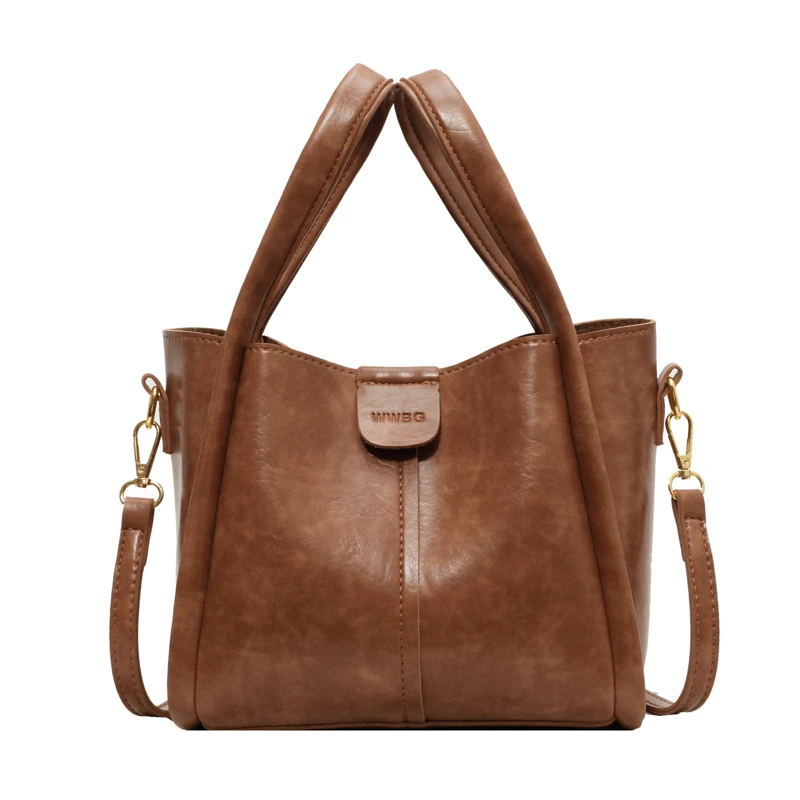 Bolsos cruzados Vintage para mujer, bolso de cubo de moda, bolsos de diseñador de lujo, bolsos de hombro para mujer