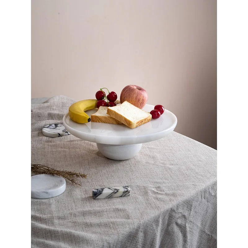

Minimalist European 100% Natural Marble Cake Plate, Luxury Steak Plate & Serving Tray
