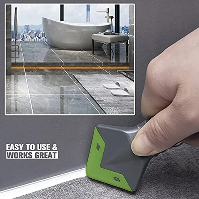 ABWR-Juego de herramientas para mejorar el hogar, Kit de calafateo de silicona 5 en 1, raspador, removedor suave, acabado de lechada para eliminación de moldes de suelo