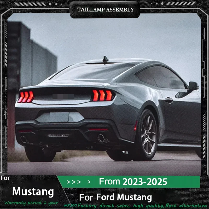 

Car Lights For Ford Mustang Tail lights 2023-up Rear Lamp DRL Start Up Dynamic DRL Turn Signal Auto Accessories