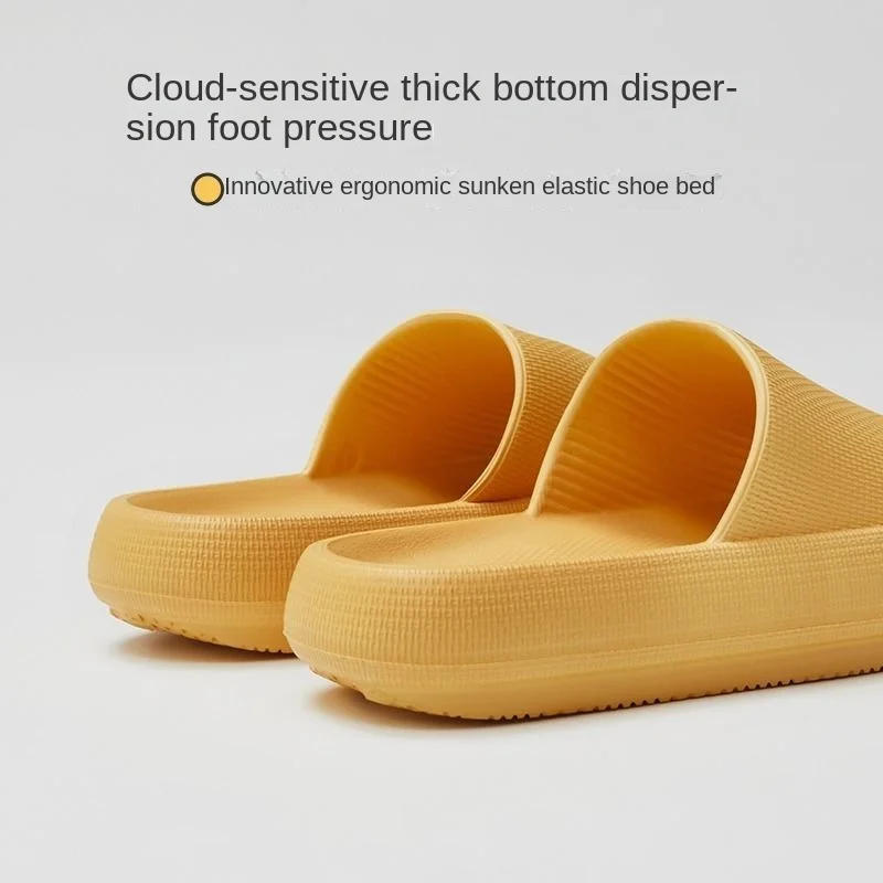 Soft Bottom Sandals and Slippers Home Household Women's Summer Wear Bathroom Bath Non-slip Deodorant Couple Slippers Men