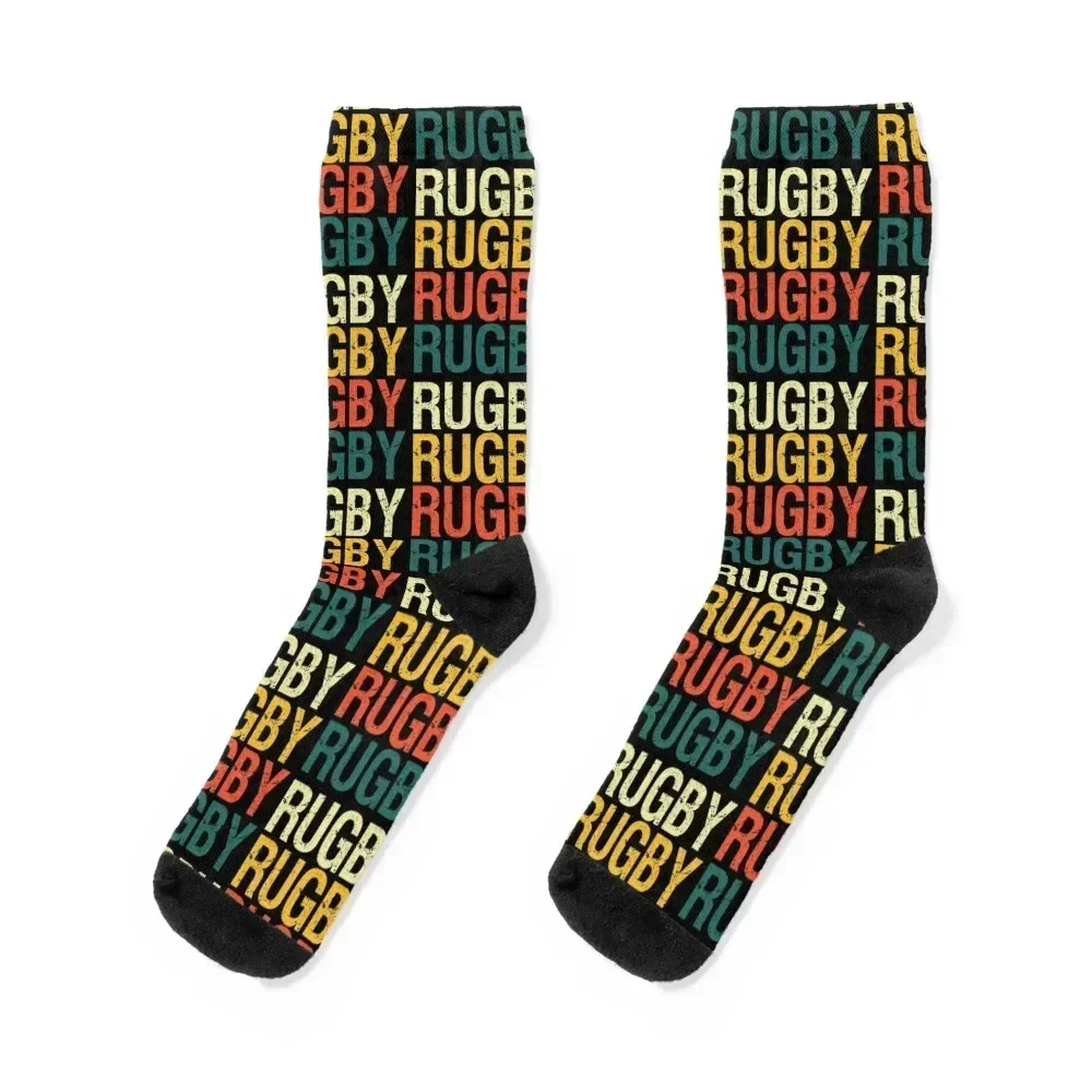 Vintage Retro Rugby - Cool Gifts for Rugby Fans and Athletes Socks Thermal man winter Argentina cool Mens Socks Women's