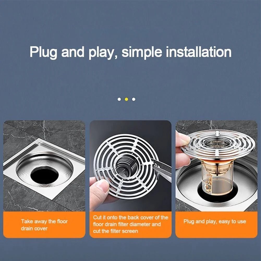 1pc Bath Shower Floor Strainer Cover Plug Trap Drain Valve Toilet Deodorant  No Smell Bathroom Toilet Sewer Strainer Floor Drain