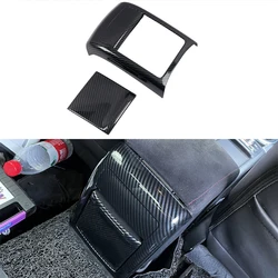 for Subaru WRX STI 2015 2016 2017 Car Accessories Rear Armrest AC Air Vent Cover Trim ABS Carbon Black 2pcs (Not Fit 2018 Model)