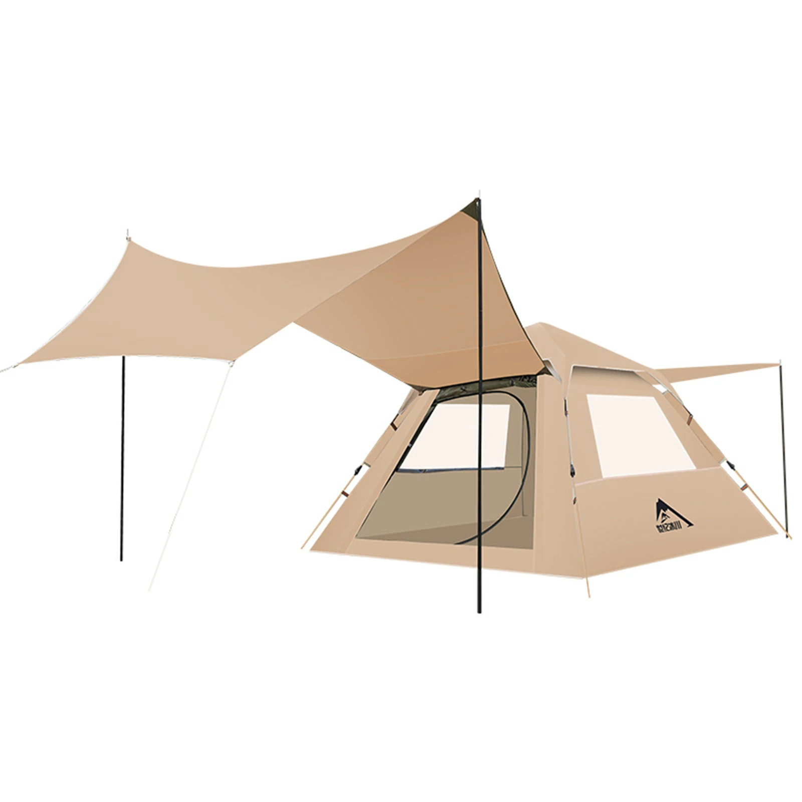 

Outdoor Hiking Pop Up Tent Waterproof Oxford Cloth Automatic Set Up 1 Canopy Tent for Camping