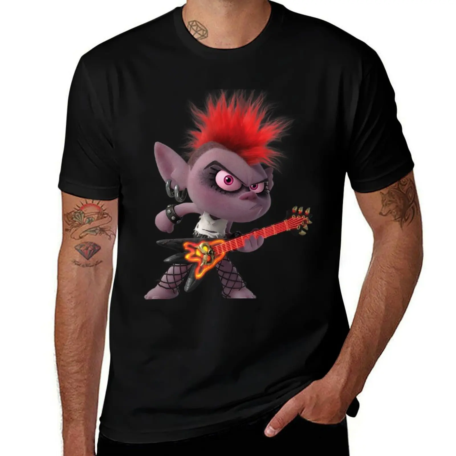 Trolls World Tour Rock on Barb T-Shirt UV Sun Protection Tee Shirt T-Shirt