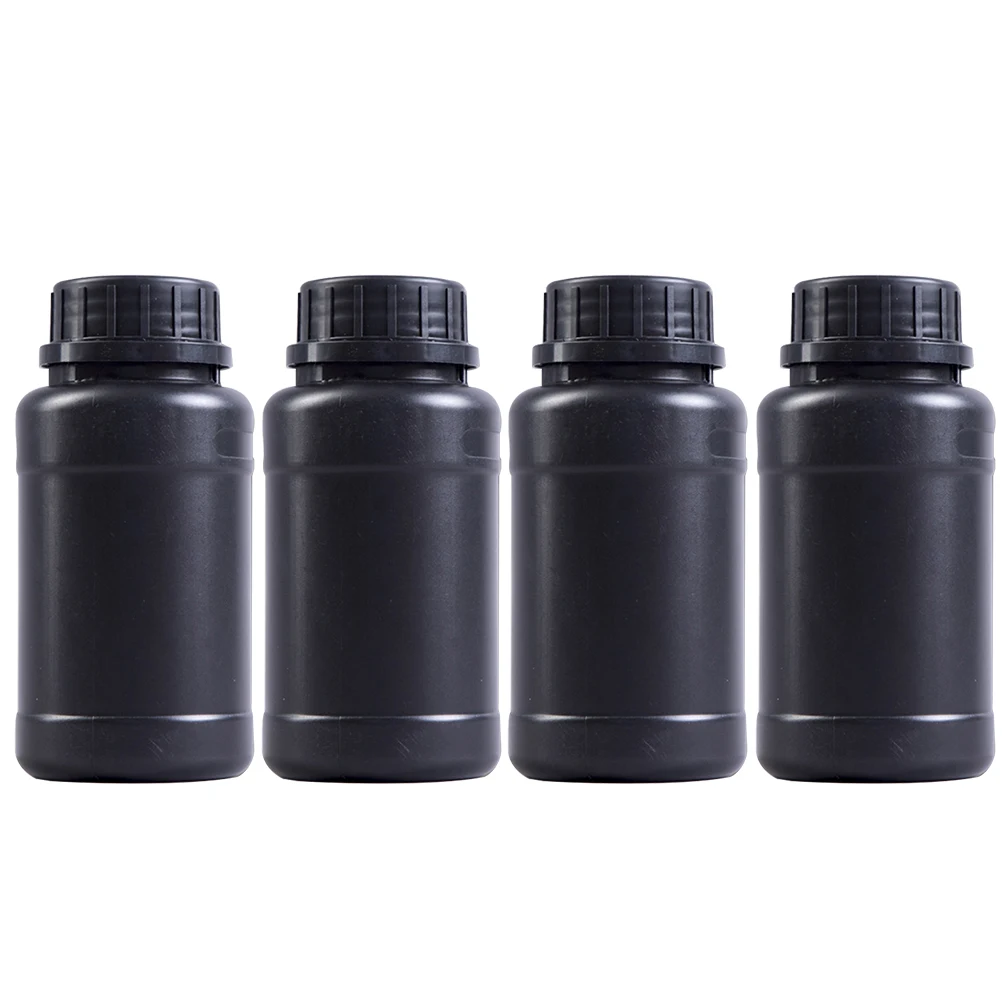 

4 Pcs Plastic Light-proof Bottle Chemical Storage Containers Bottles Holders Engineering Practical