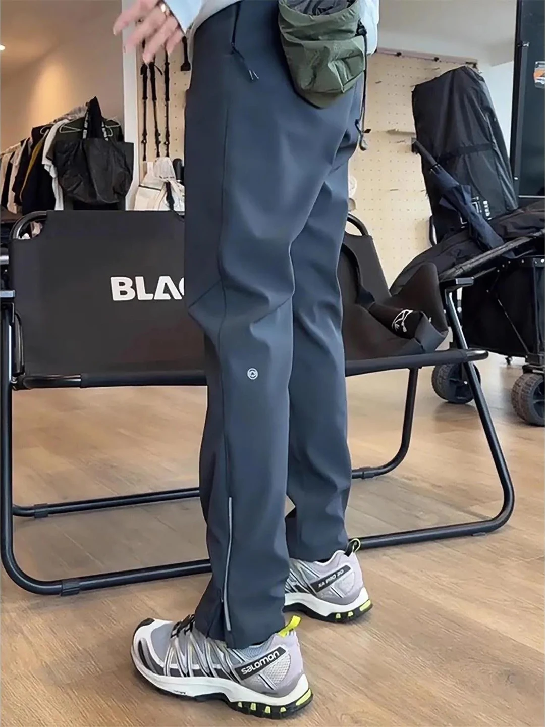 

Мужская функциональная куртка в американском стиле с коническим кроем, трехслойная, на молнии, для весны, мягкая, для работы на открытом воздухе, и спортивные брюки для похудения