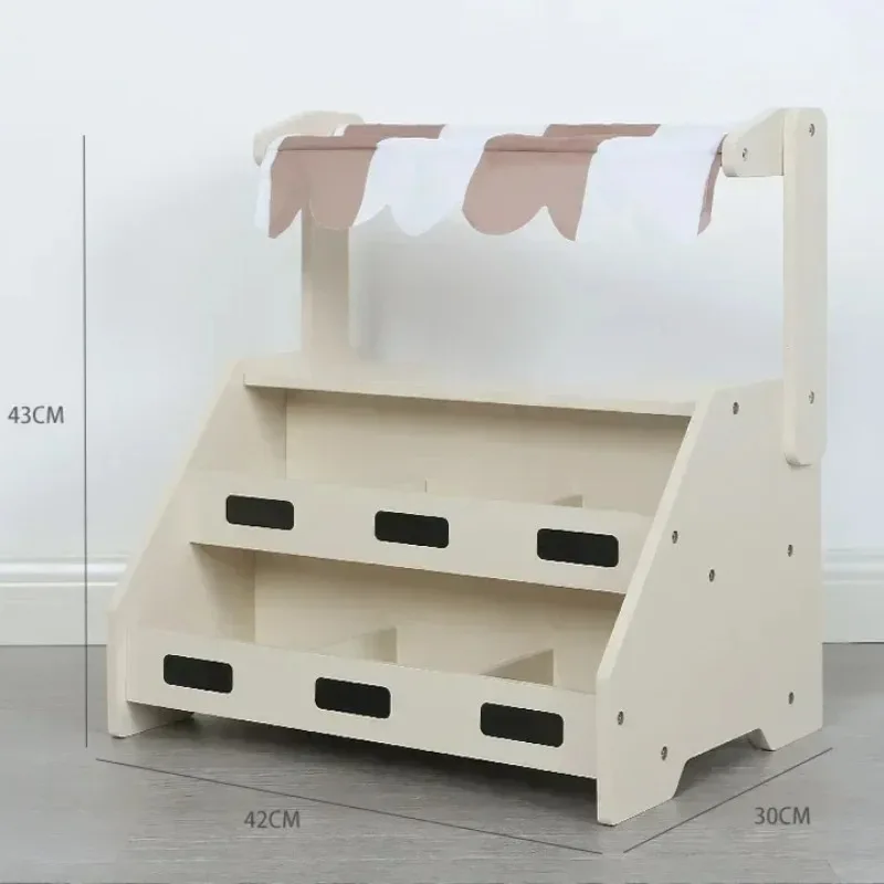 43 cm Banana Mela Pera Registratore di cassa Gioco Casa da gioco Giocattoli interattivi Legno di alta qualità Simulare supporto per frutta Regalo per bambina