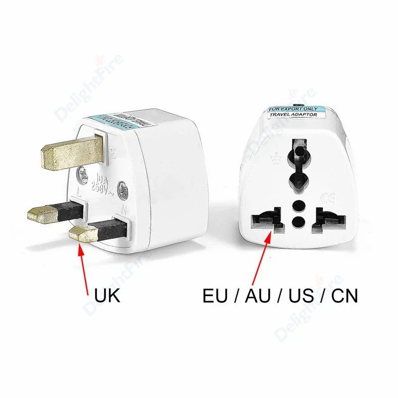 UK Plug Adapter Electrical Socket British Singapore Type G Plug Power Converter US AU EU To UK AC Outlets Travel Adapters