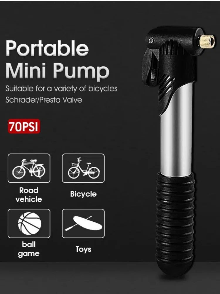 AliExpress West Biking WEST BIKING Portable Mini Bicycle Pump Cycling Hand Air Pump Ball Tire Inflator Schrader Presta Valve MTB Road Bike Accessories