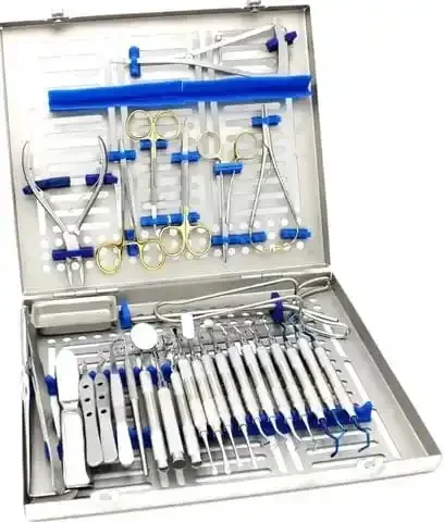 

high quality orthodontic oral surgery kit 33 pieces advanced dentalS implants