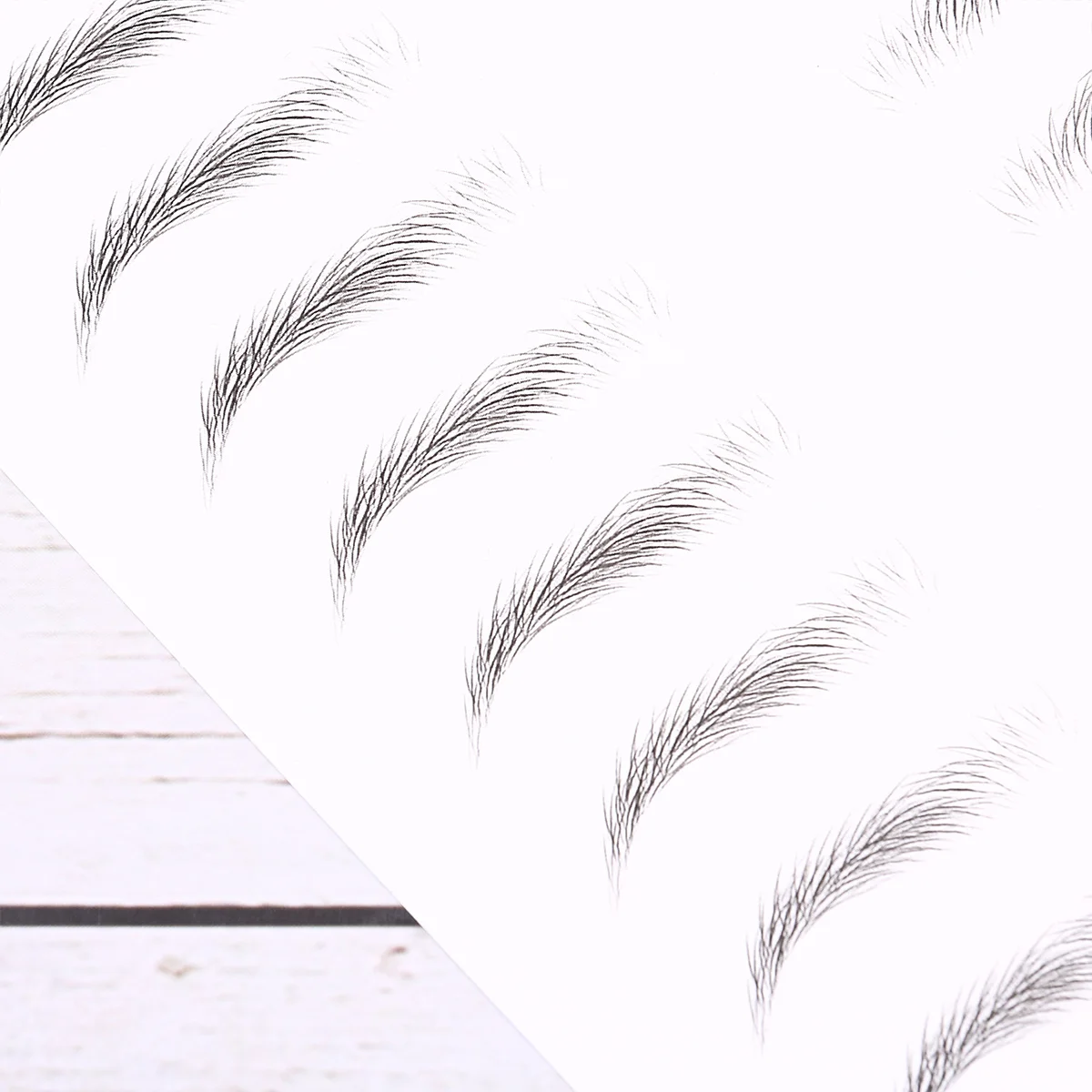 

Eyebrow Sticker Hair-Like Simulation Waterproof Long Lasting for Women Curved Eyebrows Instant Full Brows No Recovery Time